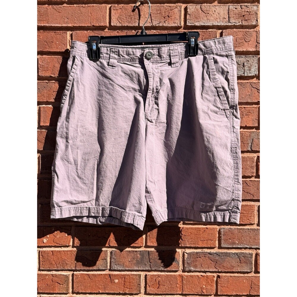 Columbia Mens Shorts 34 Purple Cotton Outdoor Hiking Casual Chino Preppy c28